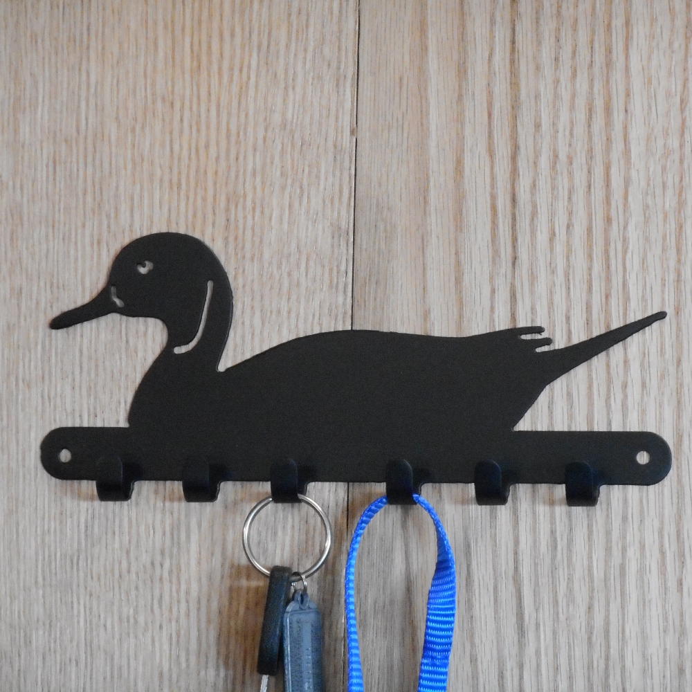 Duck Key Holder Leash Holder Paris Metal Art