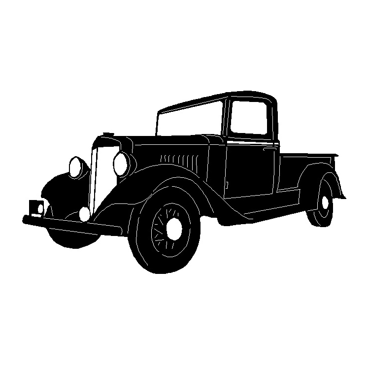 1935 International Pickup Wall Art - Paris Metal Art