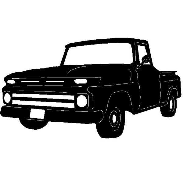 1962 Chevy C10 step side pickup Wall Art - Paris Metal Art